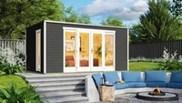 Lasita Maja 2853500004, Lasita Maja Palermo 2 Holz-Gartenhaus Blockhaus 28mm,