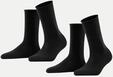 Falke Socken 2er-Pack Happy Schwarz 35-38