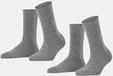 Falke Socken 2er-Pack Happy Grau 35-38