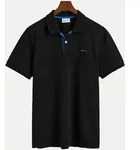 Piqu&eacute; Poloshirt Schwarz M