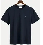 T-Shirt mit Logostickerei Blau S