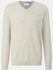 s.Oliver RED LABEL Strickpullover mit V-Ausschnitt Beige S