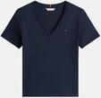 Tommy Hilfiger T-Shirt mit V-Ausschnitt Blau S
