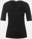 Street One Regular-Fit T-Shirt Schwarz 38
