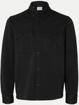 SELECTED HOMME Overshirt mit Druckkn&ouml;pfen Schwarz L