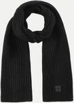 Codello Rippenstrick Schal Schwarz 