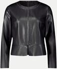 Betty Barclay Bikerblazer mit Rei&szlig;verschluss Schwarz 36