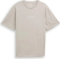 Tom Tailor Denim T-Shirt mit Print Beige L male