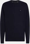 Tommy Hilfiger Rundhalspullover mit Flagge Blau L