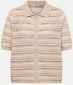 Cecil Cardigan mit Polokragen Beige M