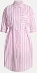 JOOP! JEANS Gestreiftes Hemdblusenkleid Rosa S