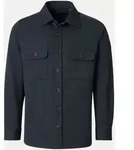Hemdjacke mit Umlegekragen Schwarz M