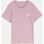 T-Shirt mit Rundhalsausschnitt Rosa XXL