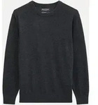 Langarm-Pullover 0471-Dark Grey Melange S