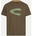 T-Shirt mit Logoprint Braun M