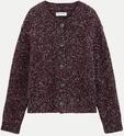 Marc O'Polo DENIM Tweed-Strickjacke Violett XS