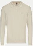BOSS Orange Pullover Asac mit Polokragen Beige L