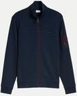 Tom Tailor Casual Sweatshirtjacke mit Stehkragen Blau L