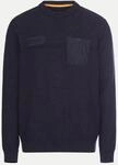camel active Strickpullover mit Brusttasche Blau M