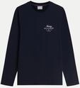 Tommy Hilfiger Langarm- Shirt mit Logo-Print Blau M