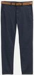 Tom Tailor Denim Slim-Fit Chino mit G&uuml;rtel Blau 30/34