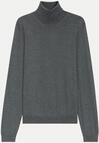BOSS Black Slim-Fit Rollkragenpullover aus Merinowolle Grau XL