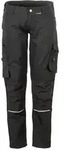 PLANAM Damen Bundhose NORIT 6410 Stretch mit Knietaschen schwarz/schwarz 44