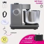 Wilfa Probaker NXT KM4GY-T70 - GRAU mit Timer und Edelstahl-Knethaken