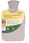 Naturkautschuk-W&auml;rmflasche mit Bio-Bezug gro&szlig;