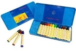 Wachsmalstifte in Etui - 16 Farben