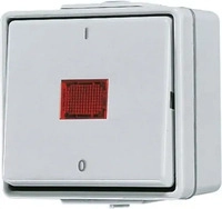 Jung 602KOW, Jung Wipp-Kontrollschalter Aus 2-pol. 602 KOW (602KOW)