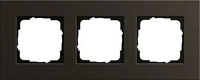 Gira 0213127, Gira Abdeckrahmen 3-fach aluminium braun 0213127