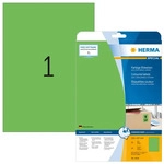 Herma 4424, Herma Etiketten A4 gr&uuml;n 210x297 mm Papier matt 20 St.