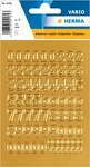 Herma 4184, Herma Zahlen 12 mm 0-9 Folie gold 1 Bl.