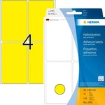 Herma 2491, Herma 2491 Vielzwecketiketten gelb 52x82 mm Papier matt 128 St.
