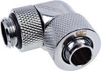 Alphacool Eiszapfen 13/10mm Anschraubt&uuml;lle 90&deg; drehbar G1/4 - Chrome