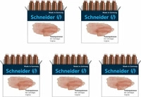 SCHNEIDER 166107, SCHNEIDER 166107 Tintenpatronen Pastell cognac, 6er Schachtel