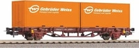 PIKO 97151, PIKO 97151 H0 Containertragwagen Lgs579 "Gebr&uuml;der Weiss", &Ouml;BB,...