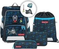 STEP BY STEP 222617, Step by Step 222617 SPACE SHINE Schulranzen-Set "Shark...