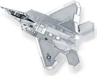 METAL EARTH 502482, FASCINATIONS 502482 Metal Earth: F22 Raptor