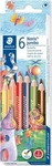 STAEDTLER 128 NC6, STAEDTLER 128 NC6 Buntstift Noris jumbo 6 St&uuml;ck FSC 100%