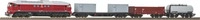 PIKO 97935, PIKO 97935 H0 Start-Set mit Bettung BR 130 CSD + 3 G&uuml;terwagen...