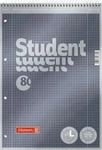 BRUNNEN 1067112, BRUNNEN 1067112 Collegeblock Premium Student Linksh&auml;nder A4