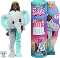 BARBIE HKP98, MATTEL HKP98 Barbie Cutie Reveal Puppe im Elefanten-Kost&uuml;m mit