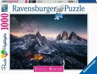 RAVENSBURGER 17318, RAVENSBURGER 17318 Erwachsenenpuzzle 1000 Teile Drei Zinnen,