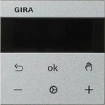 Gira 539326, GIRA 539326 Raumtemperaturregler System 3000 Display Farbe Alu