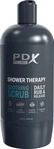 PDX Masturbator Shower Therapy Soothing Scrub inkl. abnehmbarem Saugfu&szlig; Plus