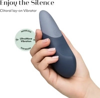 Womanizer Auflegevibrator VIBE Dunkelblau mit UltraWave-Vibration f&uuml;r