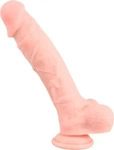 Medical Silicone Naturdildo Dildo, 24 cm mit Saugfu&szlig; -