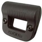 KLICKfix Light Clip Schwarz - Lampenhalter f&uuml;r Fahrradkorb (&Oslash; 24 mm) - Batterie-